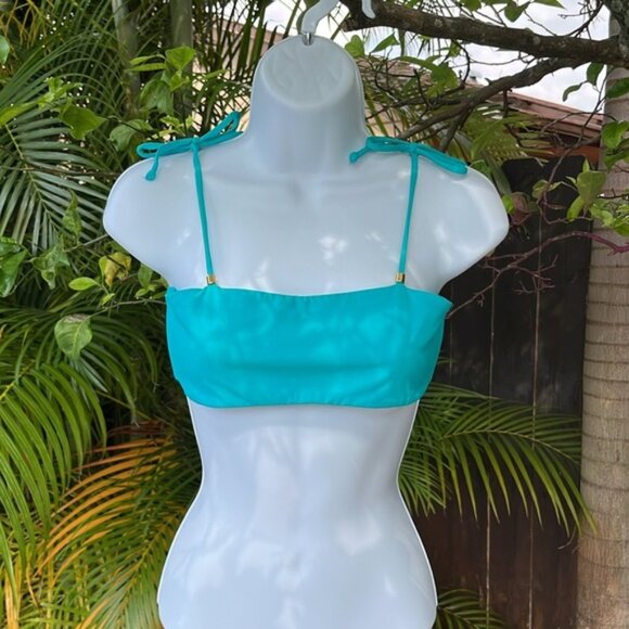 POEMA SWIM Teal Bikini size large - Picture 9 of 10